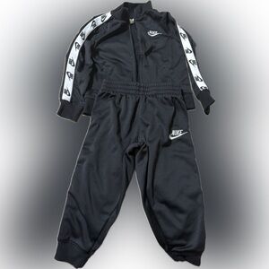 Nike Kids’ Black Tracksuit – Jacket & Pants Set (Size: 4 xs